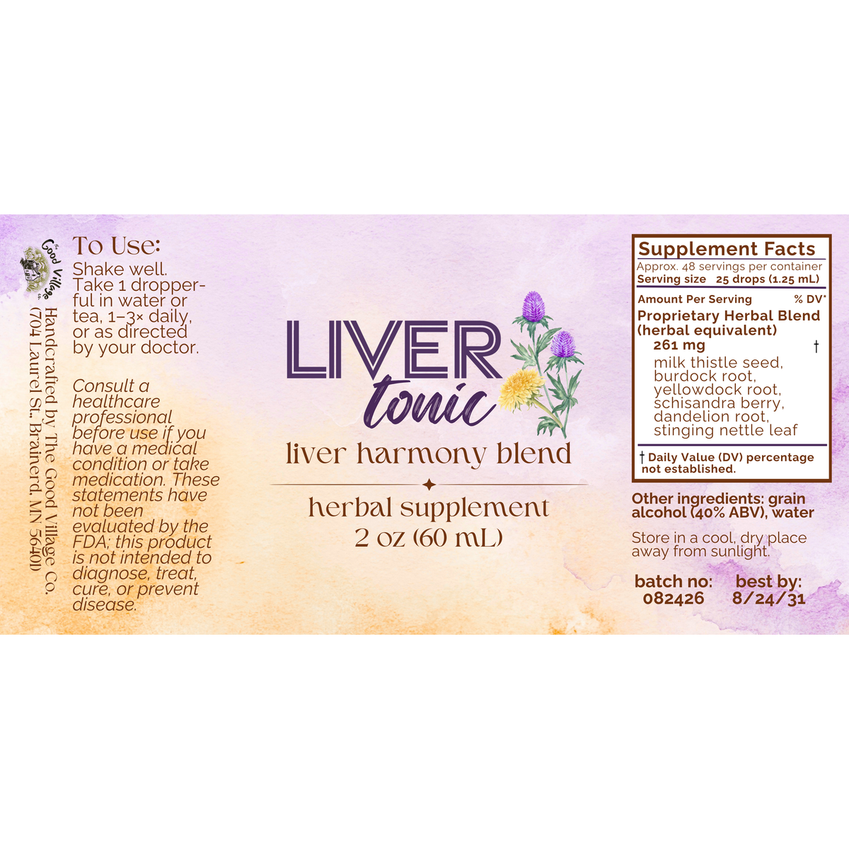 Liver Tonic - Liver Harmony Blend