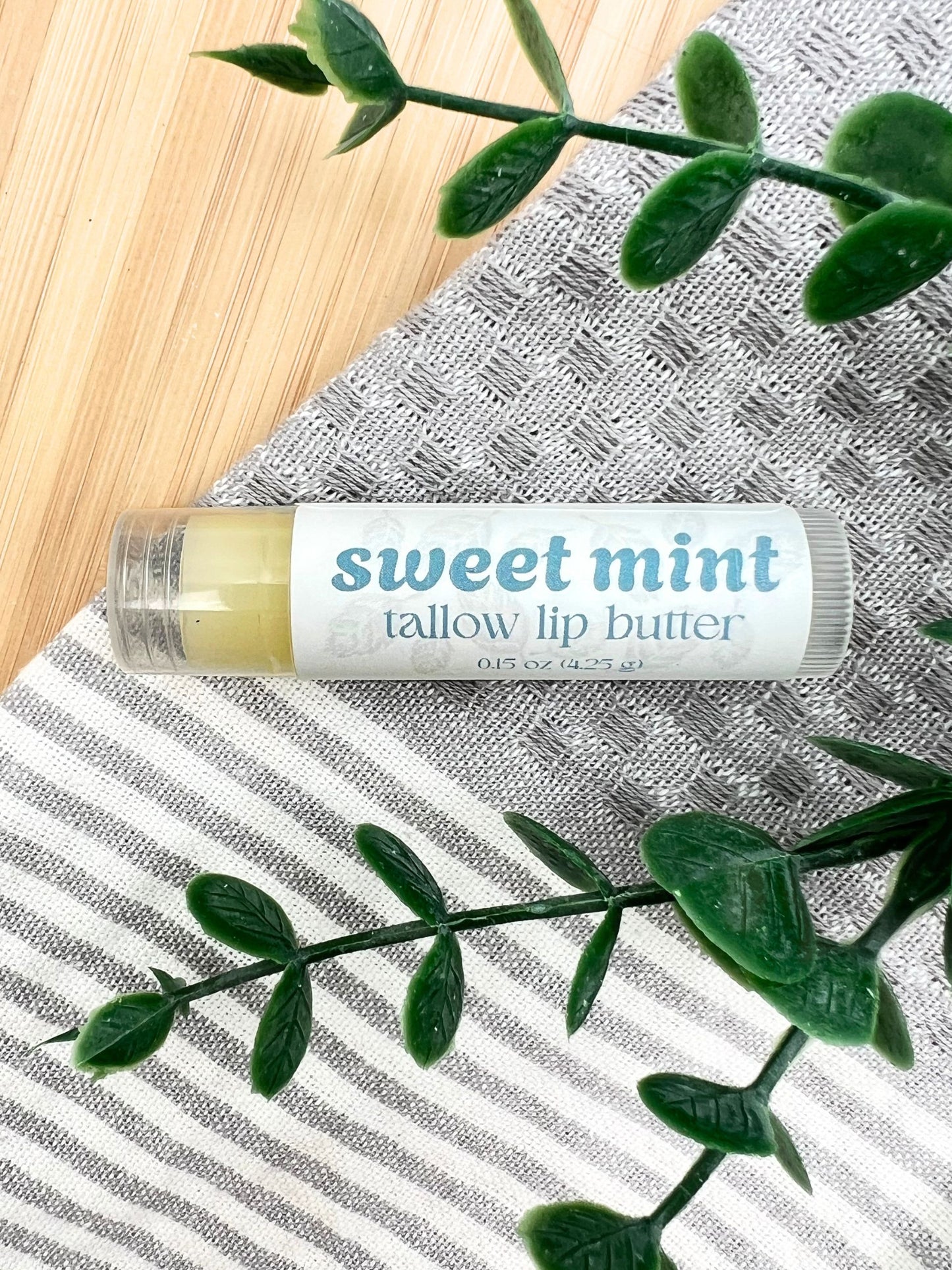Hand-Poured Lip Butter Trio - Made with Grass-Fed Tallow Butter, Jojoba Oil, & Pure Botanicals