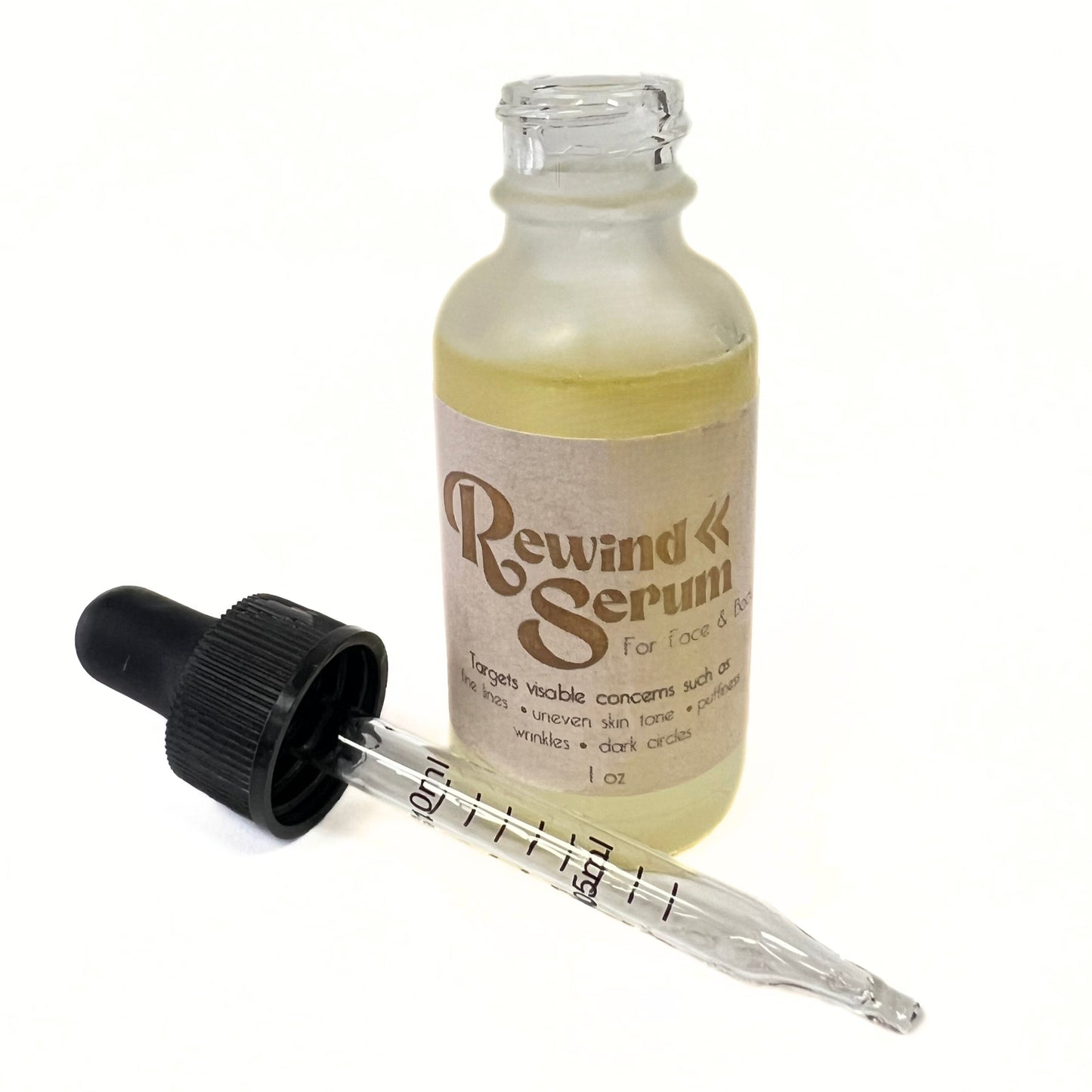 Rewind Serum: Ancient Skincare Secrets Serum with Frankincense Essential Oil, Apricot Kernel Oil, & Castor Oil
