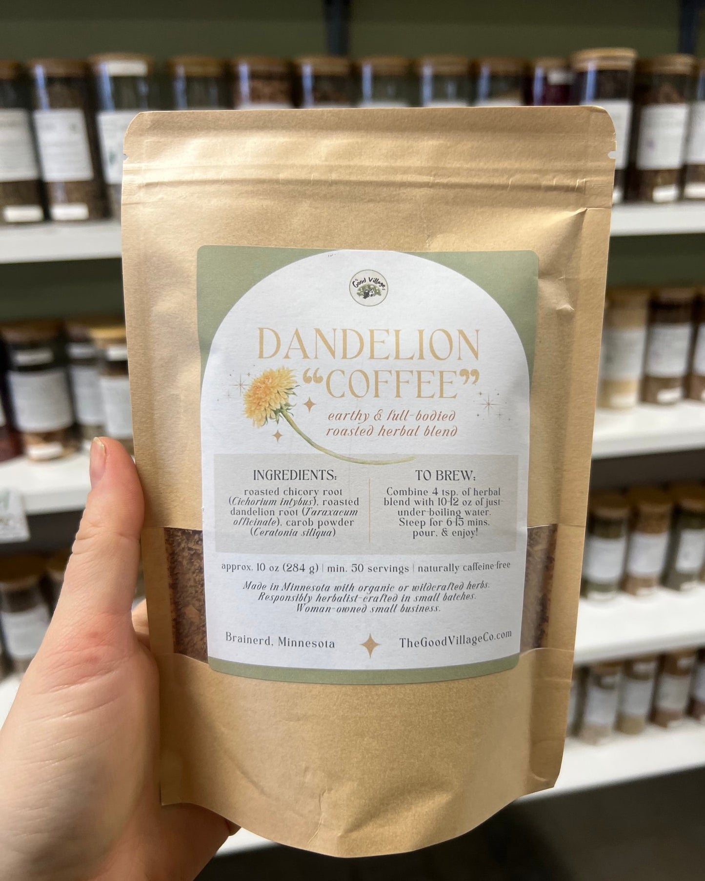 Dandelion "Coffee" - Earthy & Full-Bodied Roasted Herbal Blend for Gut & Liver Wellness