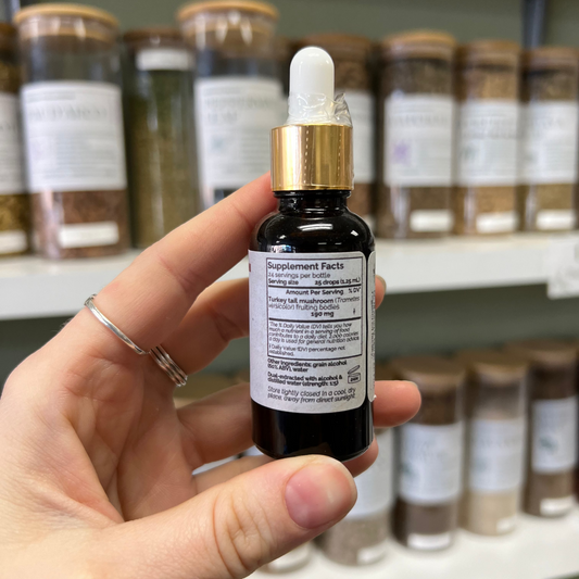 Dual Extraction Turkey Tail Mushroom Tincture