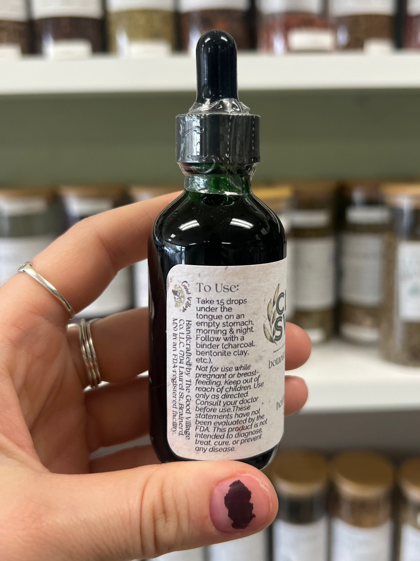 Clean Sweep (formerly "Poop-a-Worm"): Herbal Parasite Cleanse Tincture / Botanical Gut Reset Blend