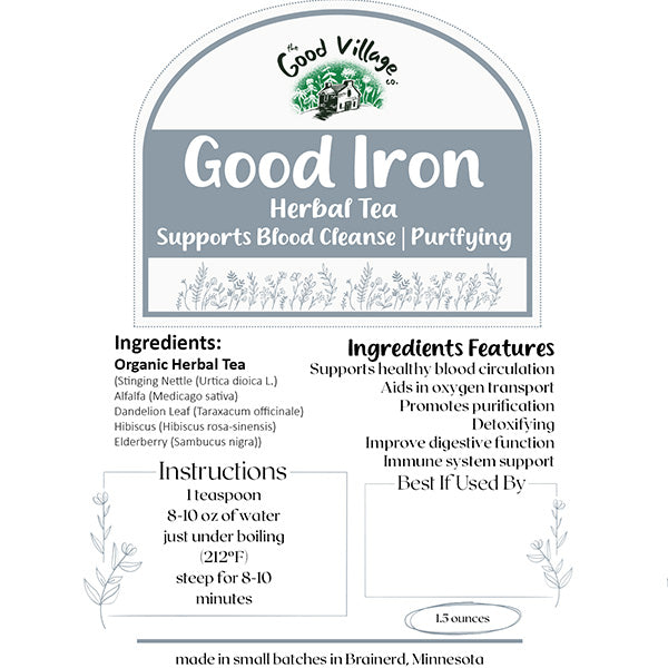 Good Iron Herbal Tea - Circulation & Healthy Blood Support