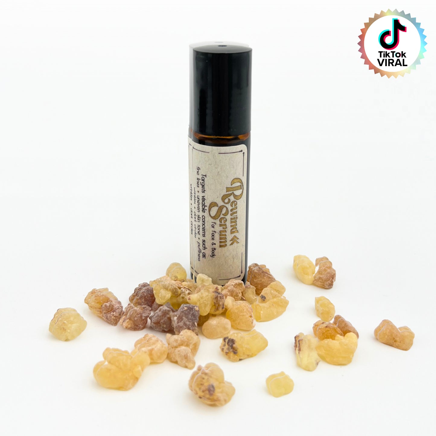 ROLLER ROULETTE | Rewind Serum: Ancient Skincare Secrets Serum with Frankincense Essential Oil, Apricot Kernel Oil, & Castor Oil