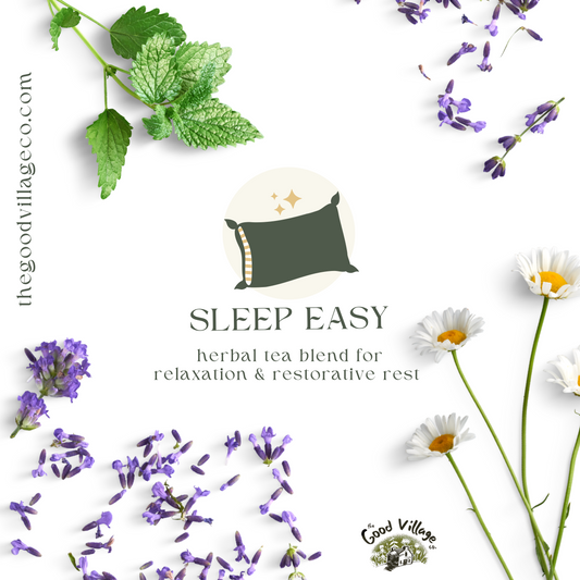 Sleep Easy: Loose-Leaf Herbal Tea Blend for Relaxation & Restorative Rest (Caffeine-Free)