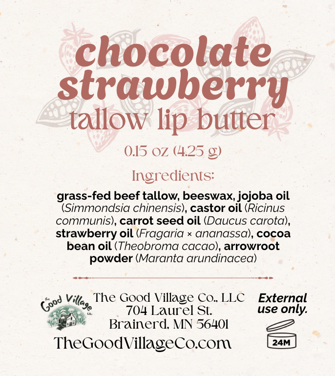Hand-Poured Lip Butter Trio - Made with Grass-Fed Tallow Butter, Jojoba Oil, & Pure Botanicals