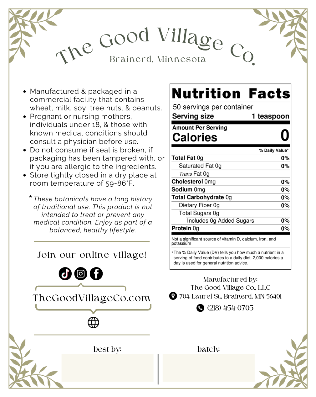 Men's Vitali•Tea: Loose-Leaf Herbal Tea Blend for Daily Resilience & Performance (Caffeine-Free)