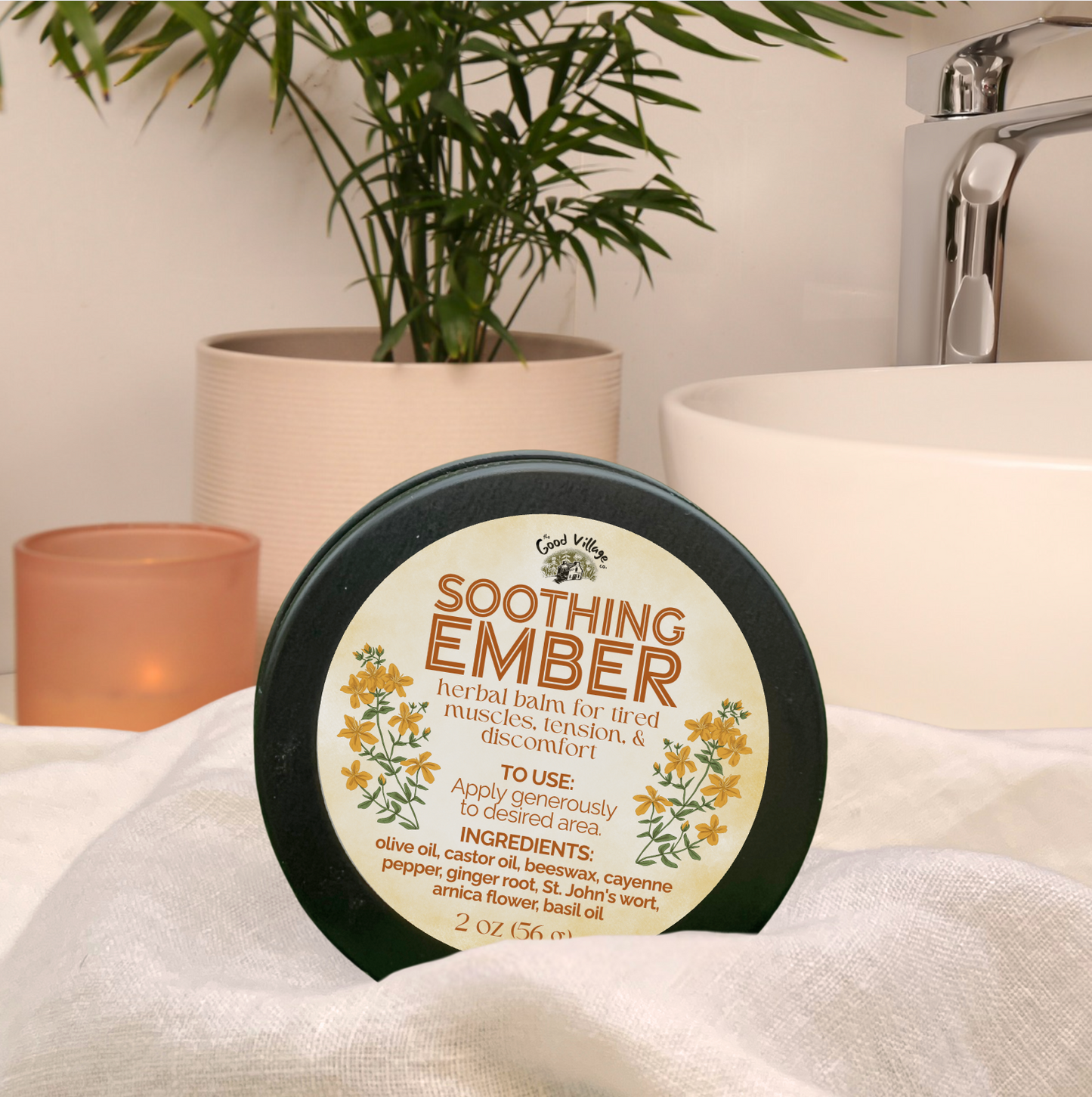 Soothing Ember: Herbal Balm for Tired Muscles, Tension, & Discomfort
