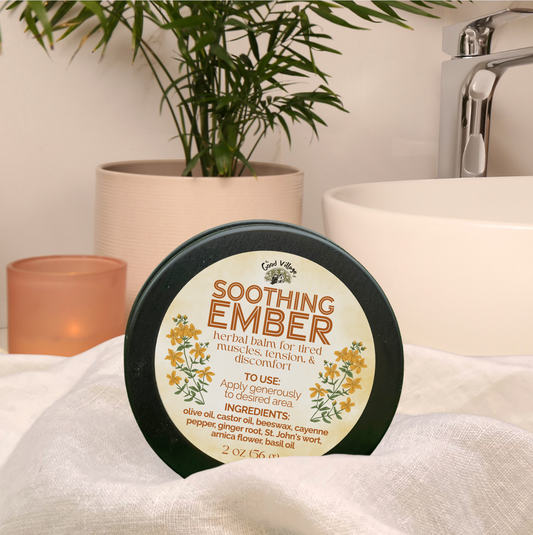 Soothing Ember: Herbal Balm for Tired Muscles, Tension, & Discomfort