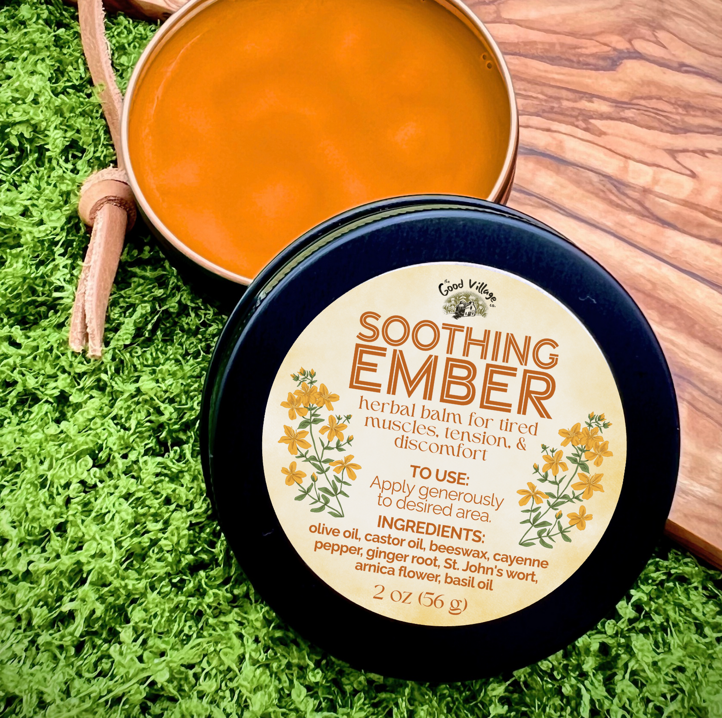 Soothing Ember: Herbal Balm for Tired Muscles, Tension, & Discomfort