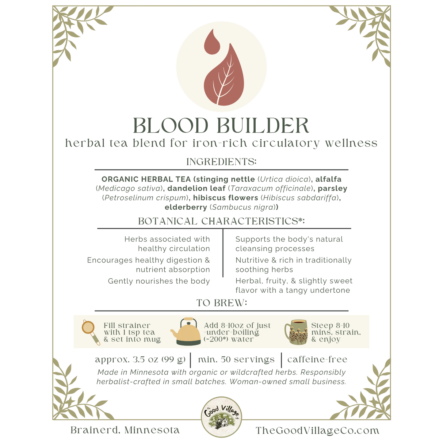 Blood Builder: Circulation & Healthy Blood Support
