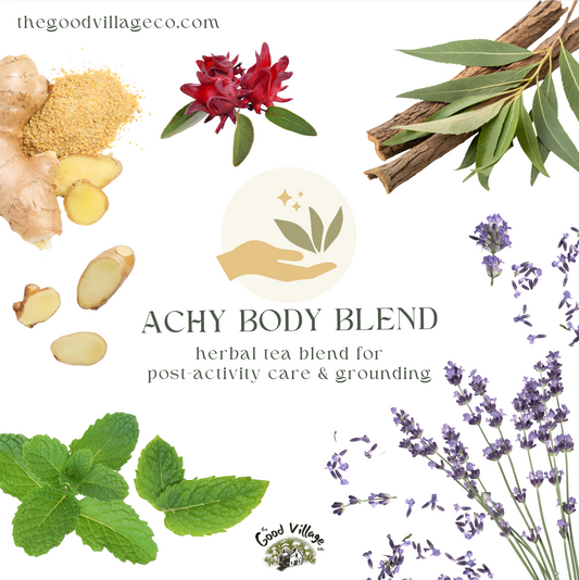 Achy Body Blend: Loose-Leaf Herbal Tea Blend for Inflammation & Discomfort (Caffeine-Free)
