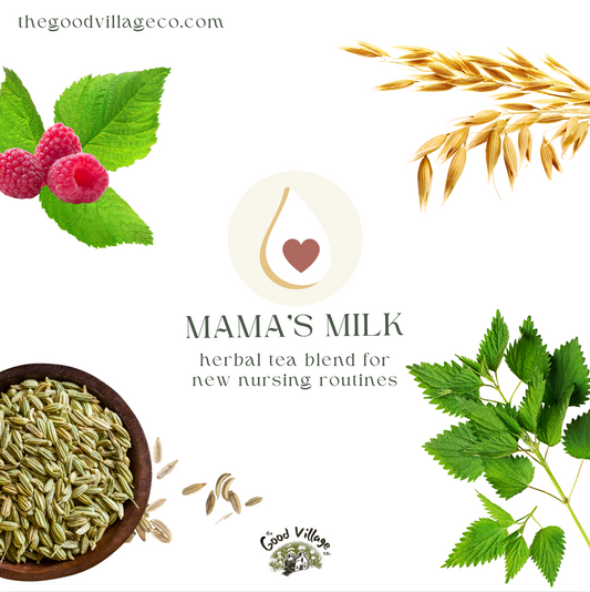 Mama's Milk: Loose-Leaf Herbal Tea Blend for New Nursing Routines (Caffeine-Free)
