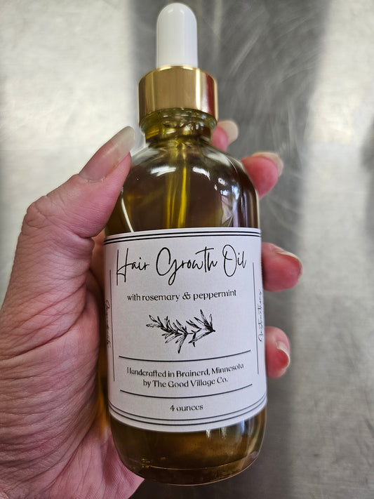 Hair Growth Oil - Rosemary + Peppermint