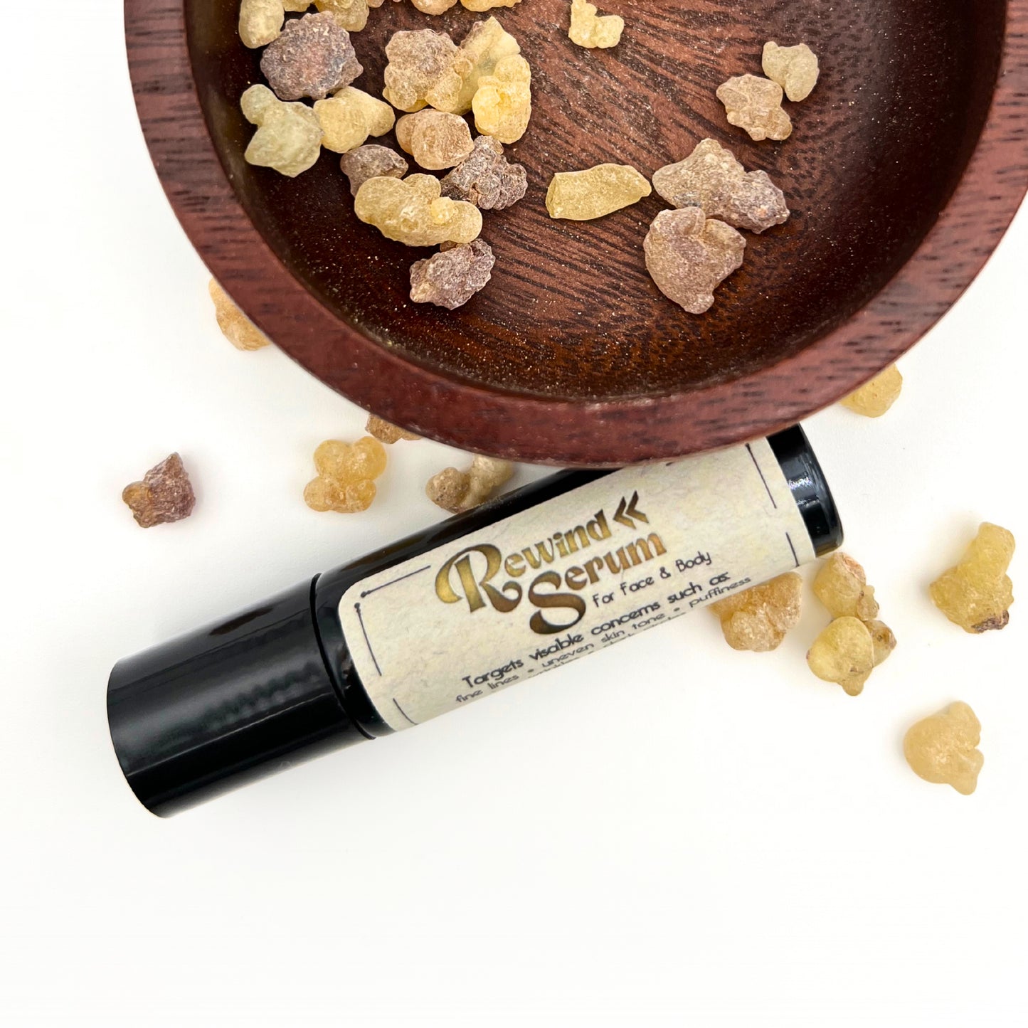 Rewind Serum: Ancient Skincare Secrets Serum with Frankincense Essential Oil, Apricot Kernel Oil, & Castor Oil