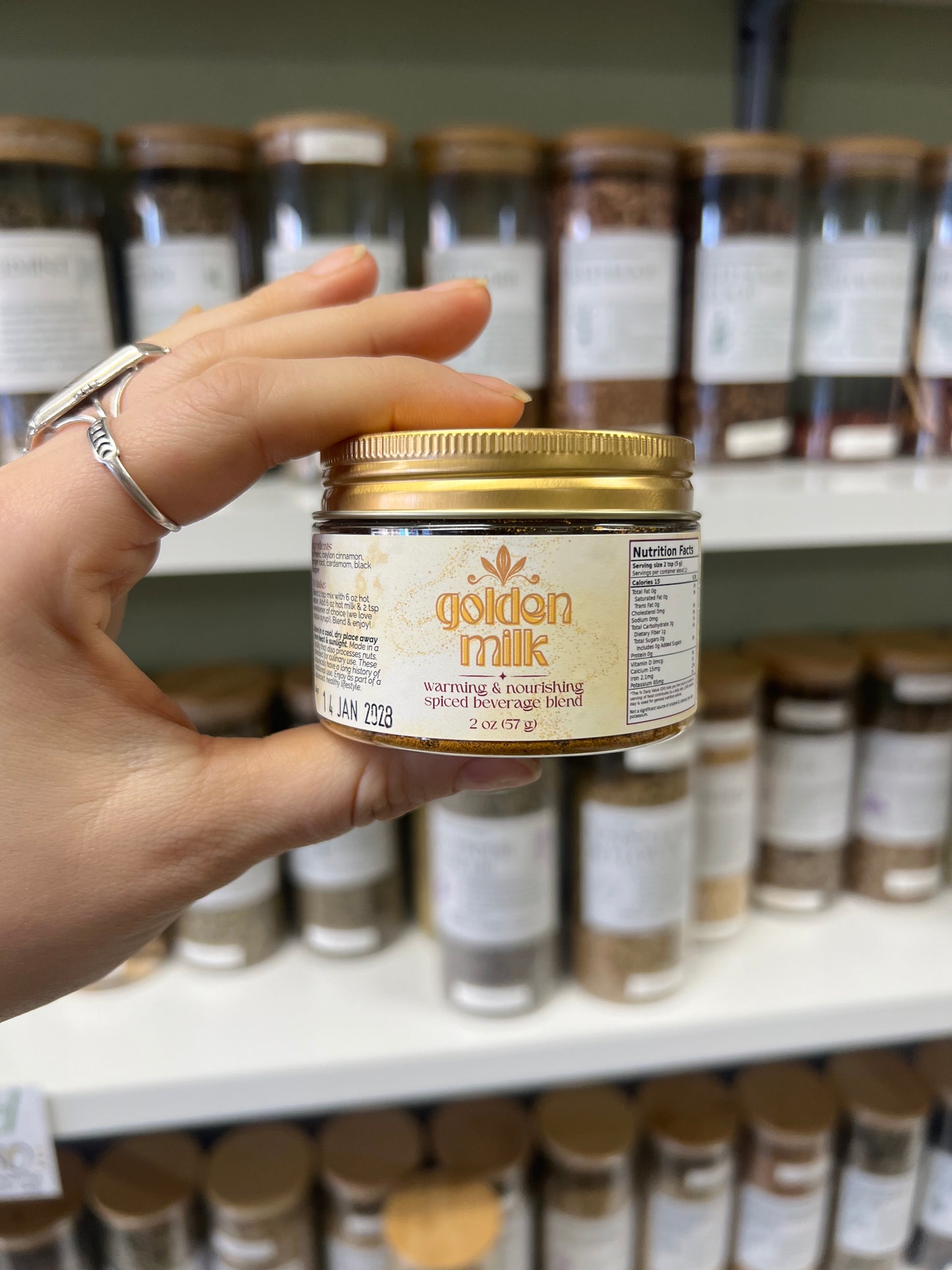 Golden Milk Drink Mix: Made with Organic Ceylon Cinnamon, Turmeric, Cardamom, & Ginger