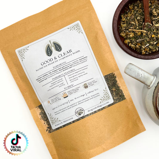 Good & Clear: Herbal Tea Blend for Respiratory Support & Immunity (Caffeine-Free)