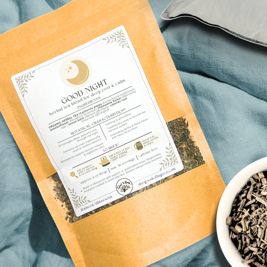 Good Night: Herbal Tea Blend For Deep Rest & Calm (Caffeine-Free)