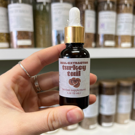 Dual Extraction Turkey Tail Mushroom Tincture