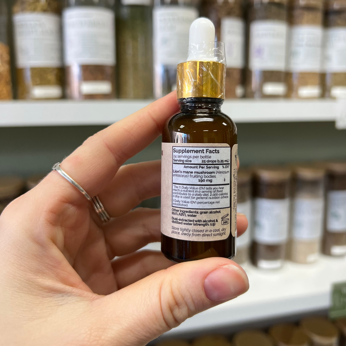 Dual-Extraction Lions Mane Mushroom Tincture