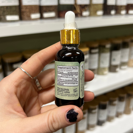Wild Lettuce Tincture: 1oz Herbal Support for Relaxation & Comfort
