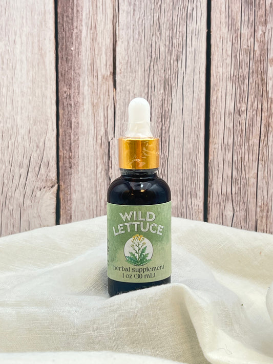 Wild Lettuce Tincture: 1oz Herbal Relaxation & Comfort Tincture