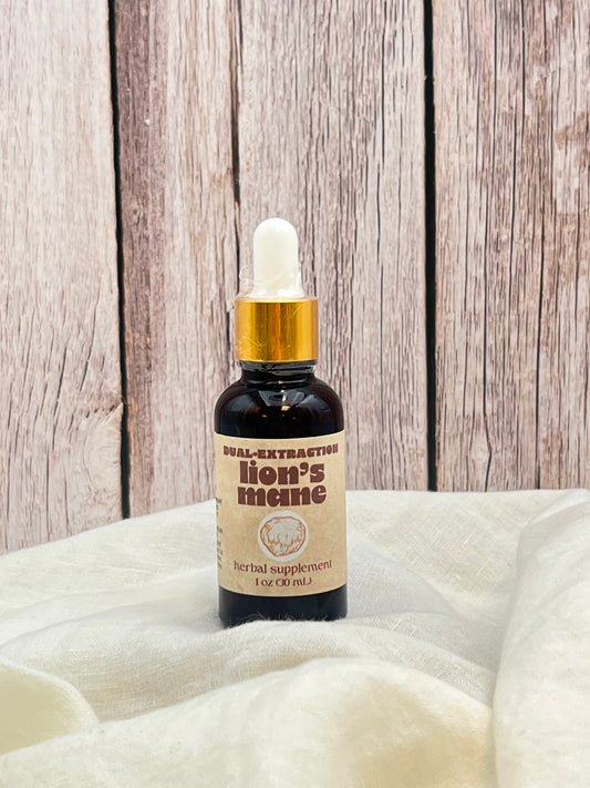 Dual Extraction Lions Mane Tincture -- 1oz