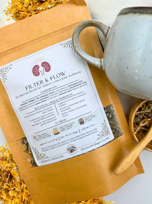 Filter & Flow: Herbal Tea Blend For Kidney-Conscious Wellness (Caffeine-Free)