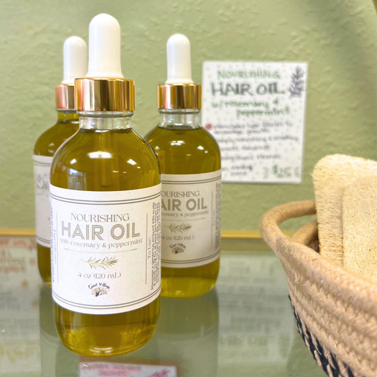 Hair Growth Oil - Rosemary + Peppermint