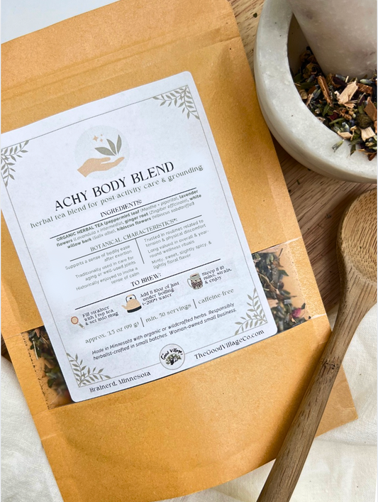 Achy Body Blend: Herbal Tea Blend for Inflammation & Joint Discomfort (Caffeine-Free)