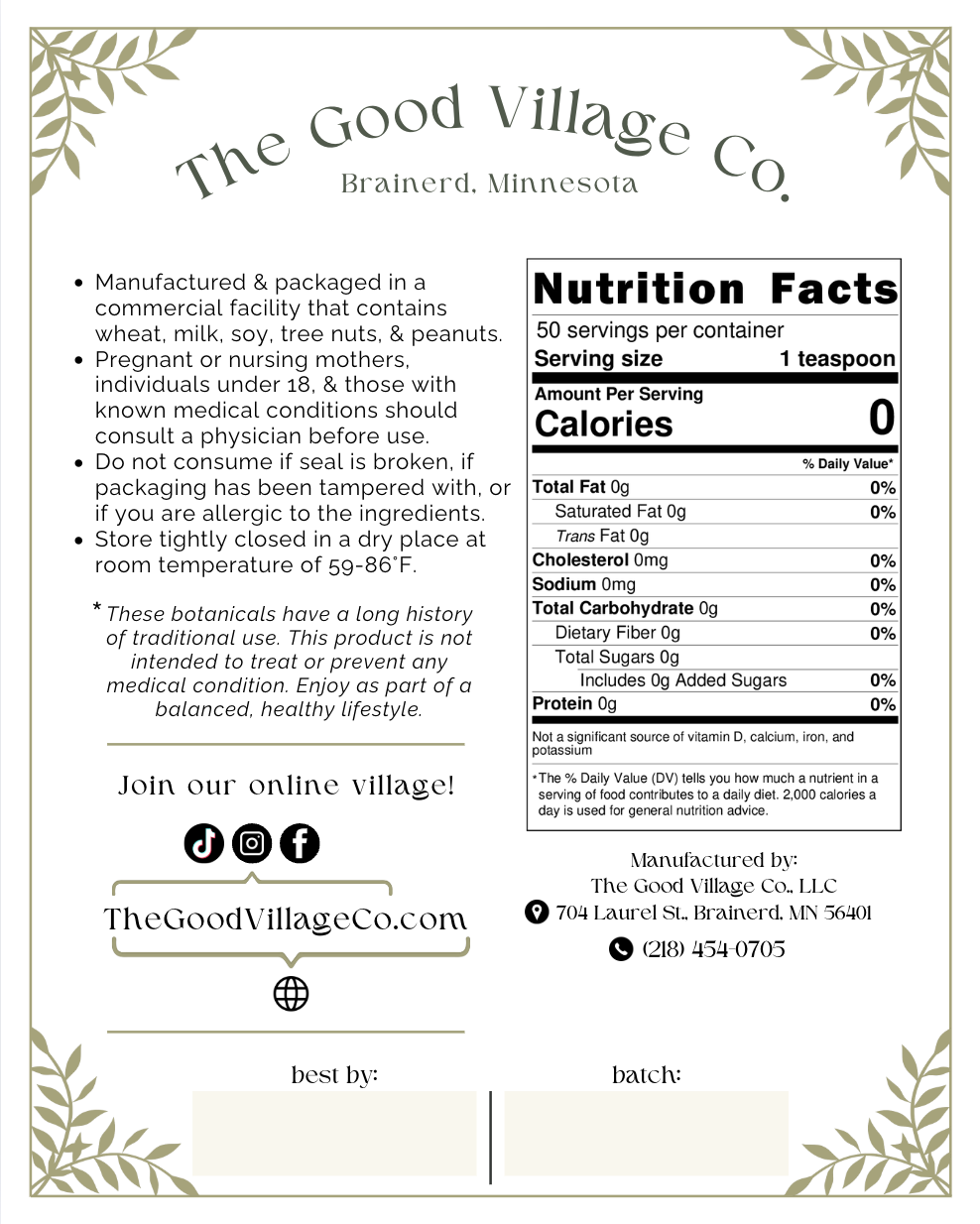 Gentle Digest: Herbal Tea Blend for Gut Wellness & Digestive Support (Ceffeine-Free)