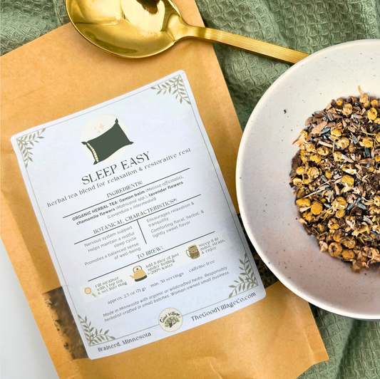 Sleep Easy: Herbal Tea Blend for Relaxation & Restorative Rest (Caffeine-Free)