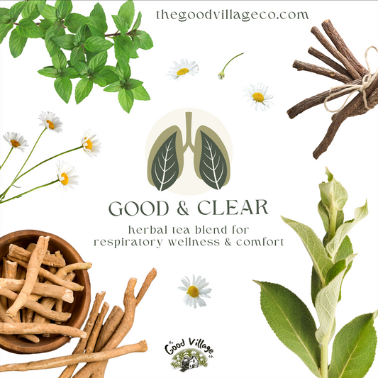 Good & Clear: Herbal Tea Blend for Respiratory Health (Caffeine-Free)