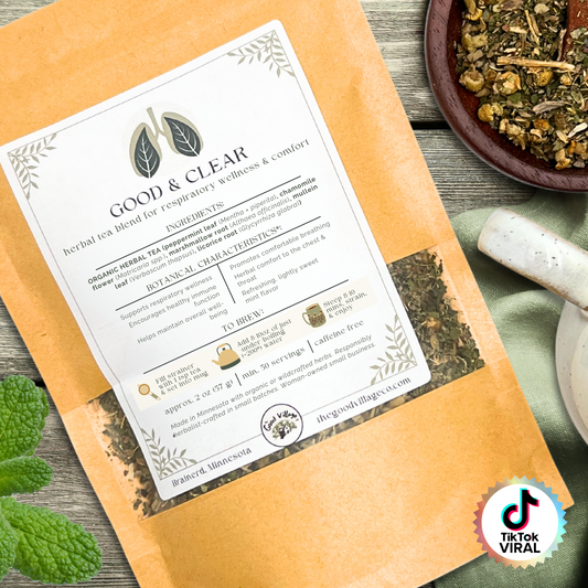 Good & Clear: Herbal Tea Blend for Respiratory Health (Caffeine-Free)