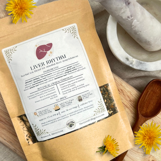 Liver Rhythm: Herbal Tea Blend For Mindful Liver Nourishment (Caffeine-Free)