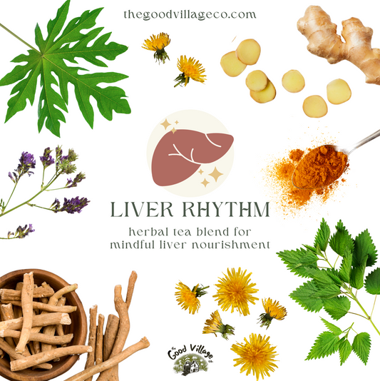 Liver Rhythm: Herbal Tea Blend For Mindful Liver Nourishment (Caffeine-Free)