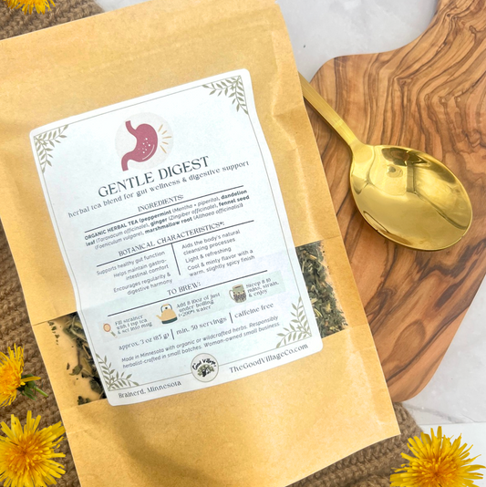Gentle Digest: Herbal Tea Blend for Gut Wellness & Digestive Support (Ceffeine-Free)