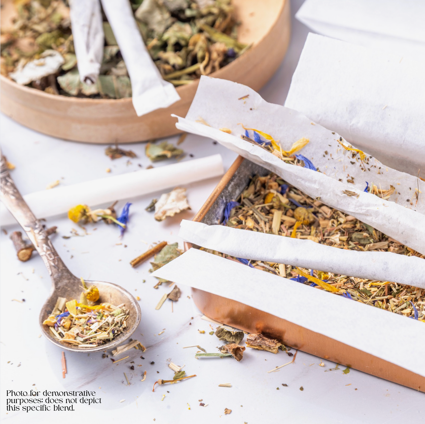 "Fairy Garden" Botanical Smoke Blend -  Floral, Comforting, & Gently Brightening Herbal Mix (Tobacco- & Cannabis-Free)