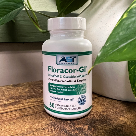 Floracor-GI: Prebiotic, Probiotic, & Digestive Enzyme (60 Capsules)