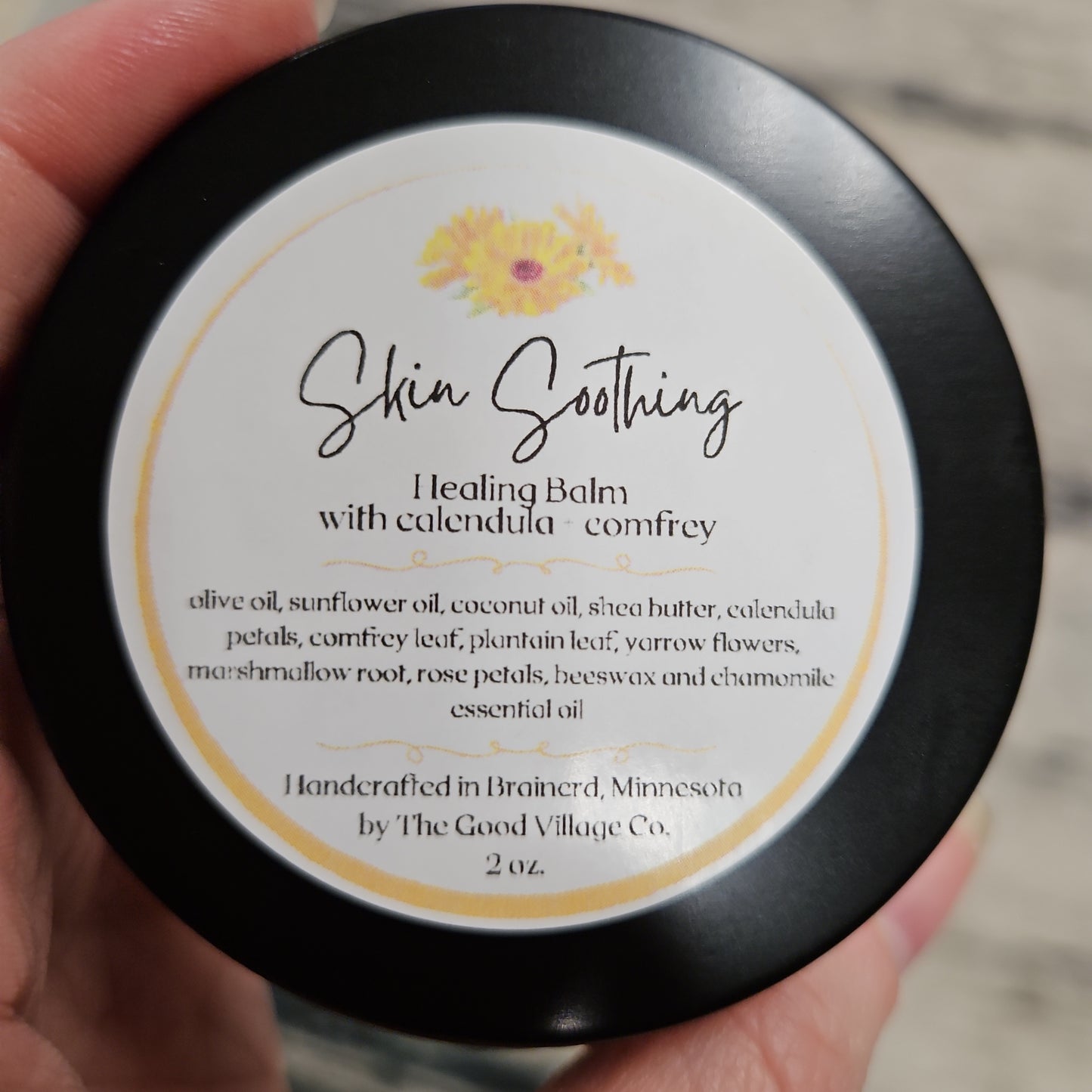 Calendula + Comfrey Skin Soothing Balm